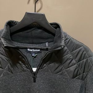 Barbour essential, diamond quilt half zip